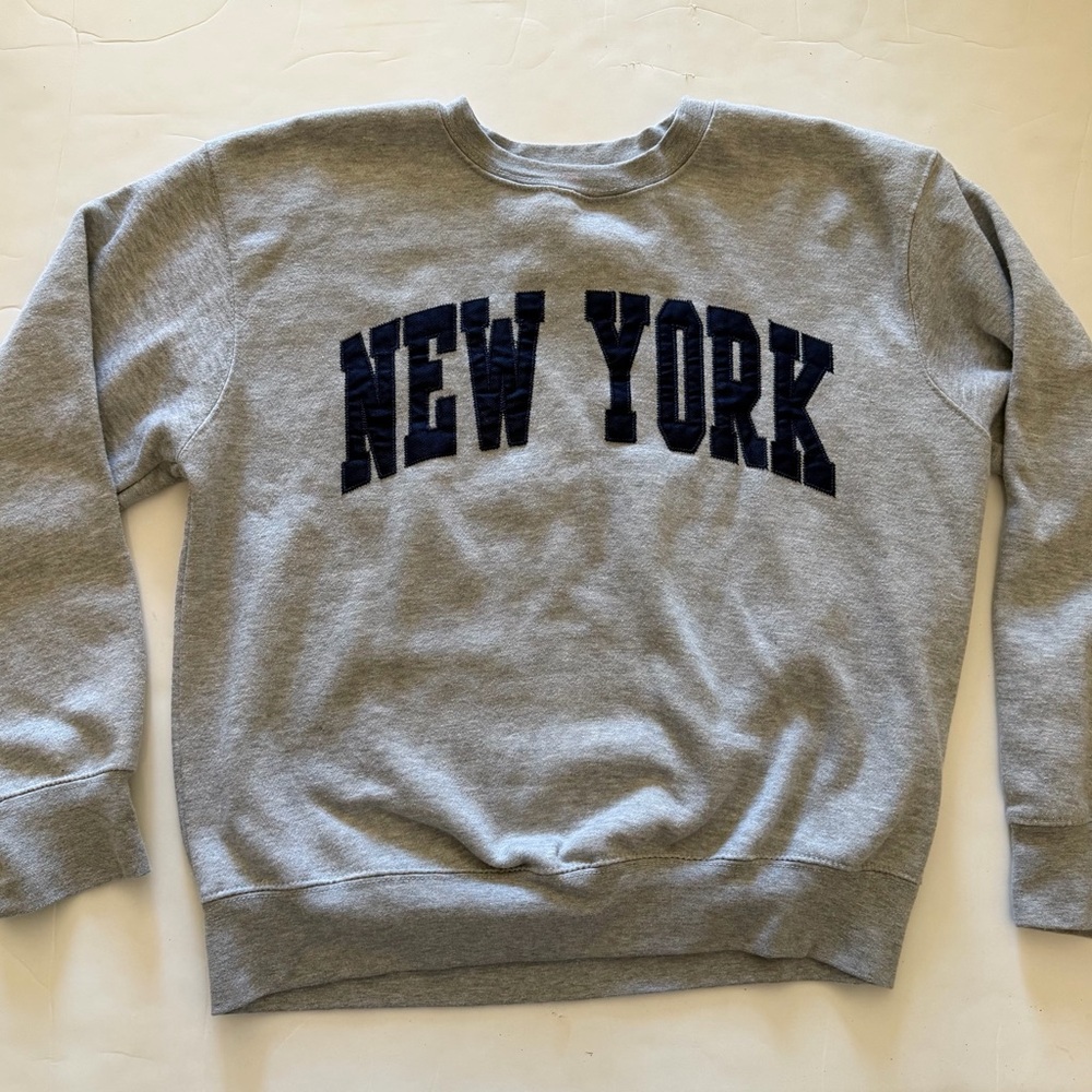 Gray Cozy and Stylish New York Sweater